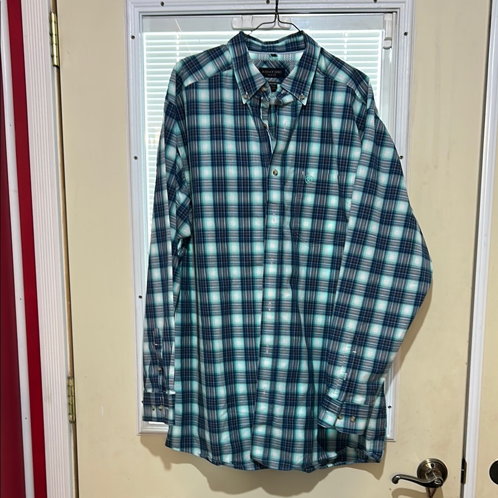 Men's Ariat Blue Plaid Shirt
